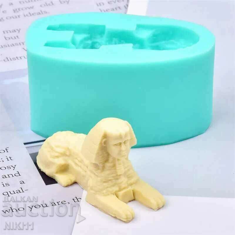 Auction Silicone mold Sphinx, Egypt, for candle, fondant, chocolate Auction Silicone mold Sphinx, Egypt, for candle, fondant, chocolate