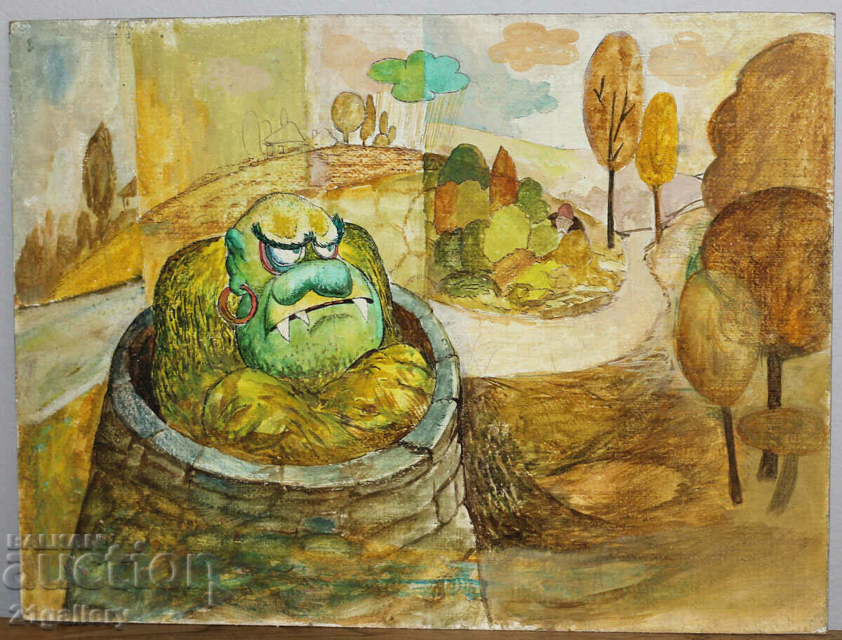 Auction Naive composition, oil paints Auction Naive composition, oil paints