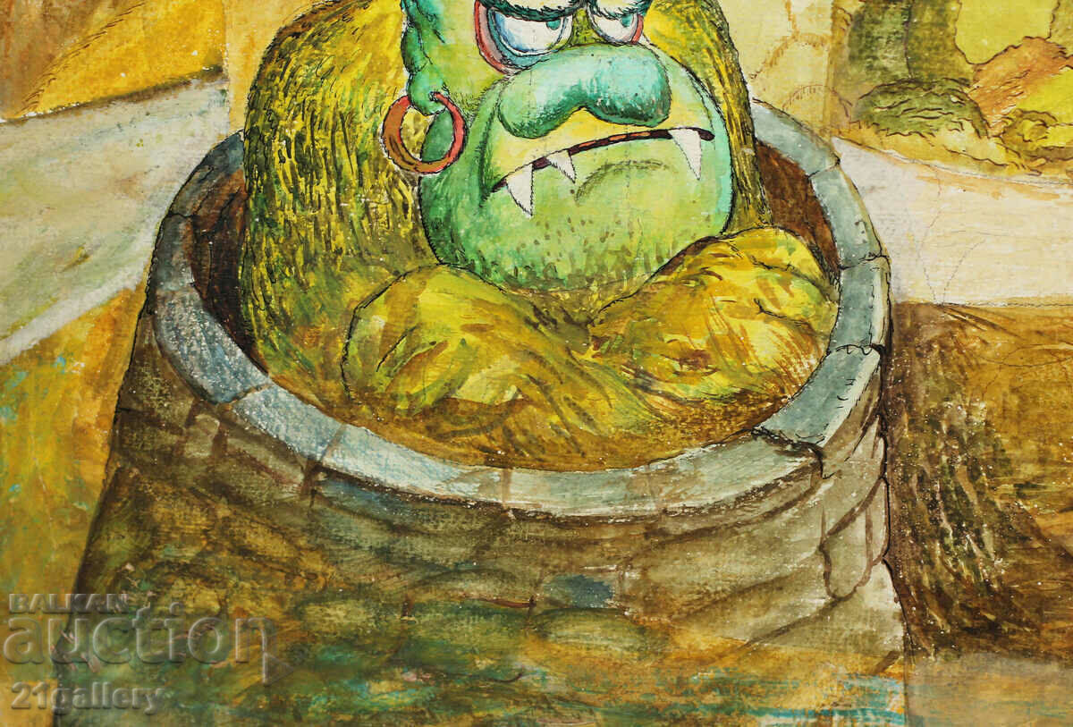 Delivery of Naive composition, oil paints Delivery of Naive composition, oil paints