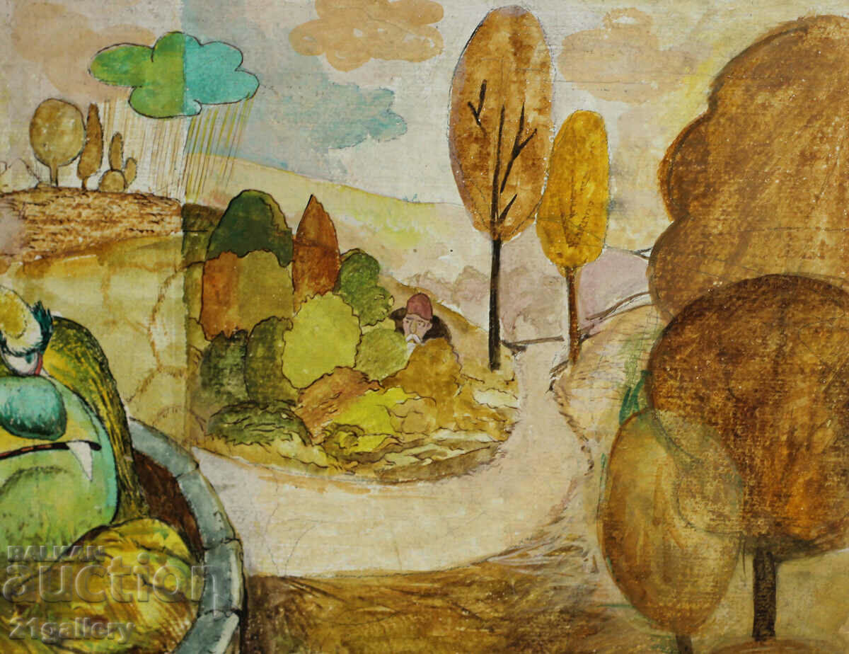 Naive composition, oil paints - 5 Naive composition, oil paints - 5