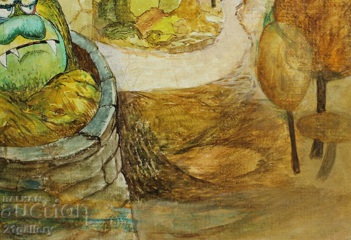 Naive composition, oil paints - 7 Naive composition, oil paints - 7