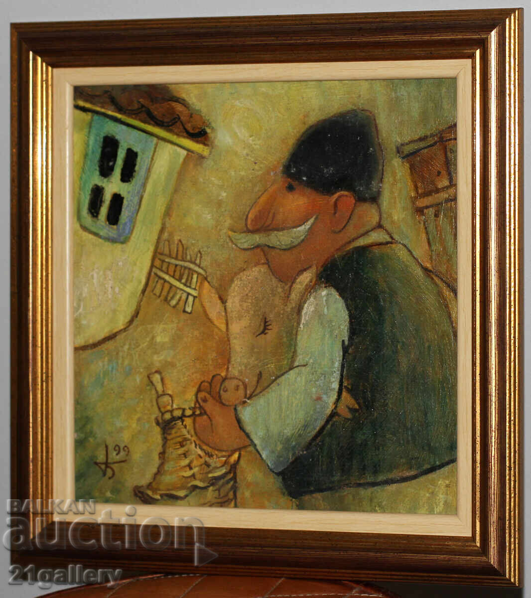 Dimitar Bogdanov (1961-) oil paints, signed with price 300.00 BGN | € 153.39 Dimitar Bogdanov (1961-) oil paints, signed with price 300.00 BGN | € 153.39