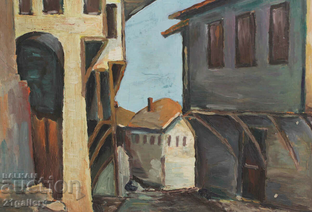 Delivery of Landscape, oil paints, signed and dated 1986. Delivery of Landscape, oil paints, signed and dated 1986.