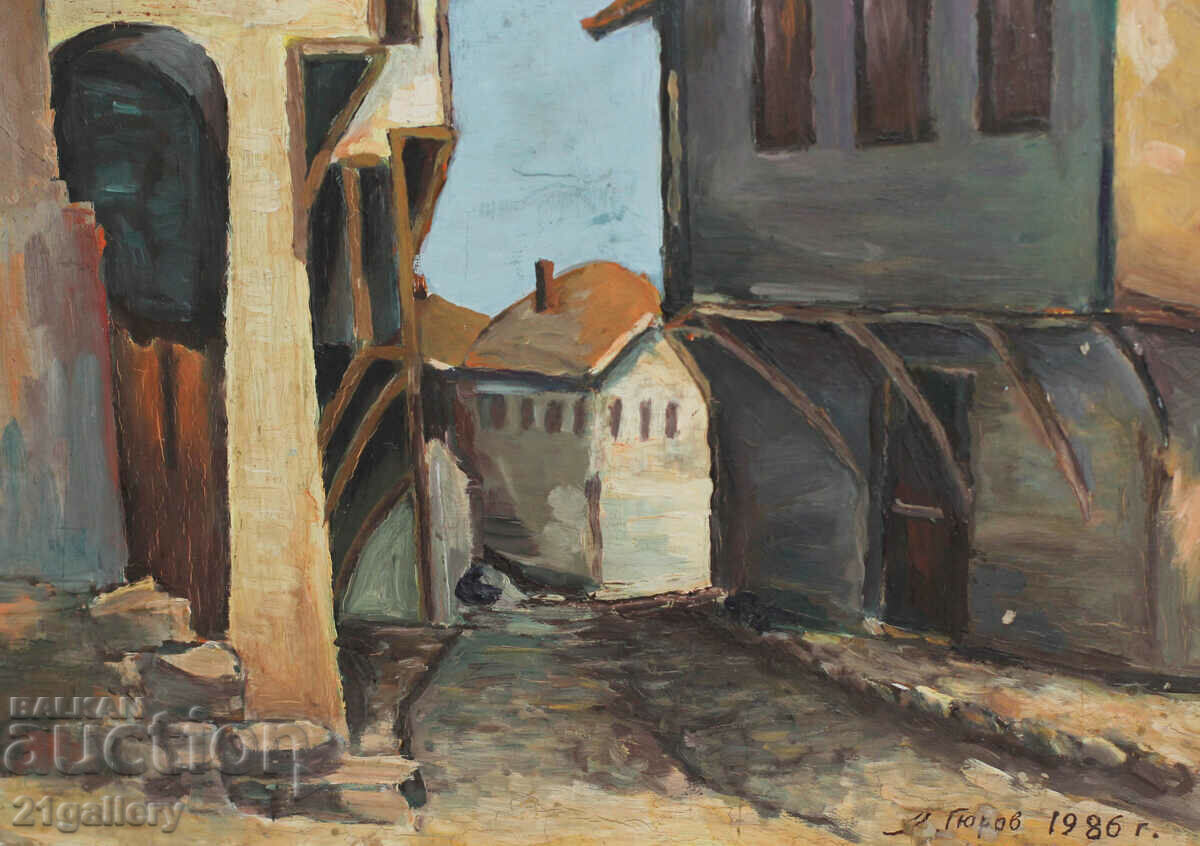 Landscape, oil paints, signed and dated 1986. - 5 Landscape, oil paints, signed and dated 1986. - 5