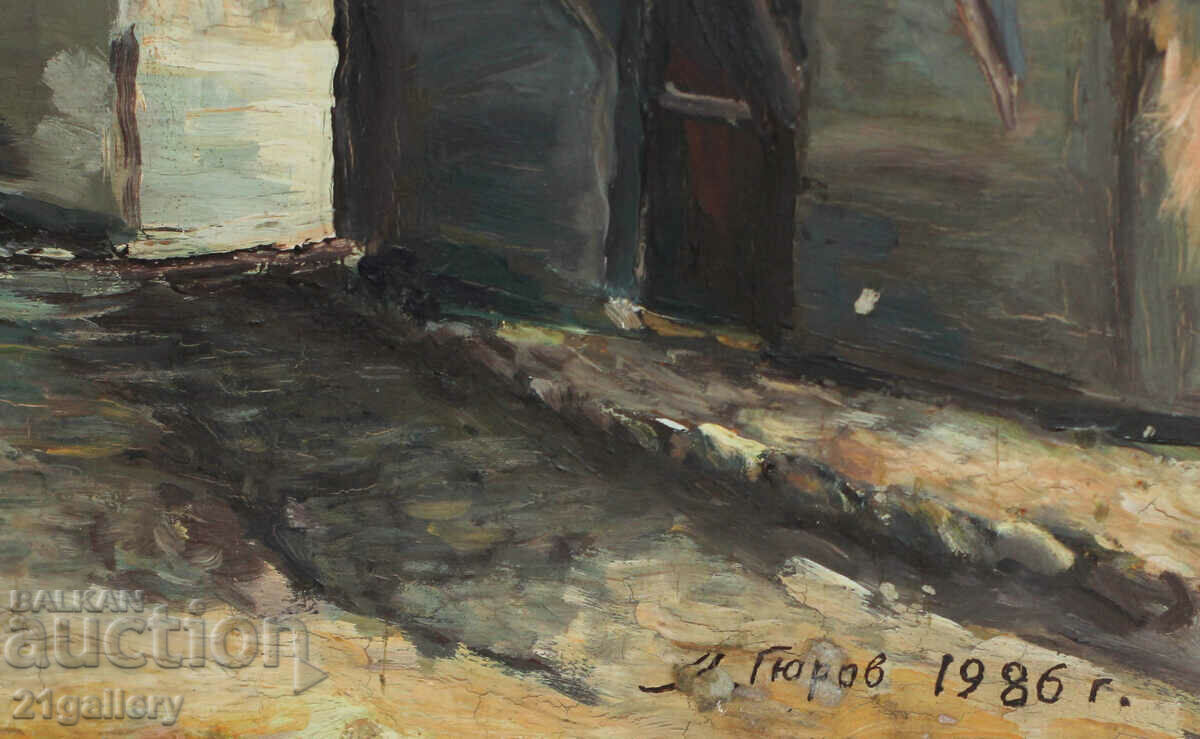 Landscape, oil paints, signed and dated 1986. - 6 Landscape, oil paints, signed and dated 1986. - 6