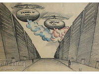 Людмил Димитров абстрактна композиция плакат