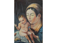 Λάδι "Madonna and Child", αρχές/μέσα 20ου αιώνα.