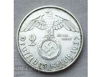 2 timbre 1937 Swastika al treilea Reich.#3