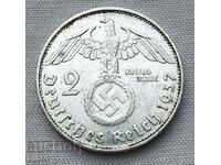 2 timbre 1937 Swastika al treilea Reich.#5