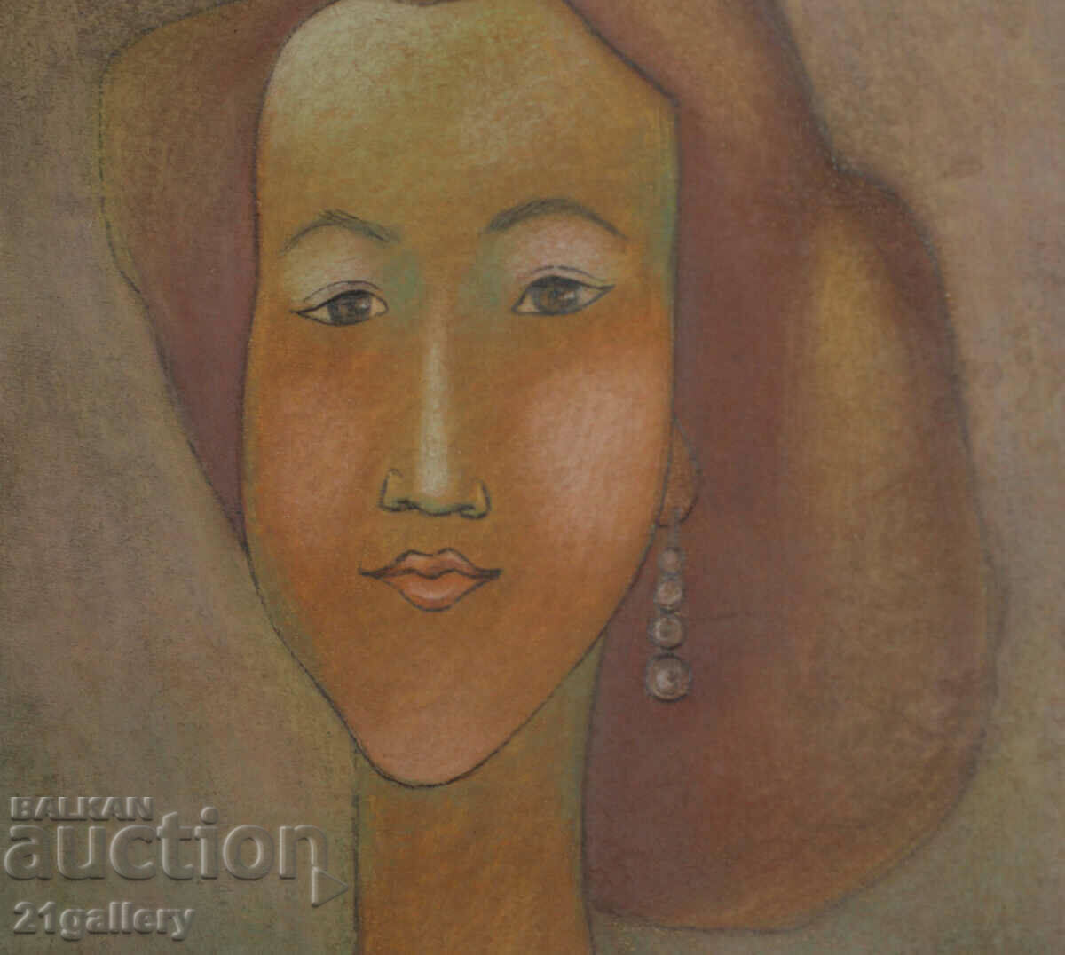 Delivery of Iliya Rangelov Portrait pastel 1992