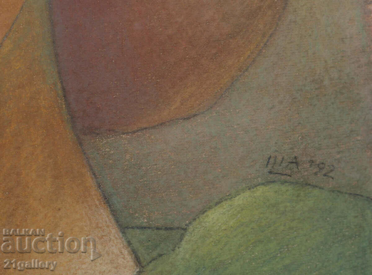 Iliya Rangelov Portrait pastel 1992 - 7