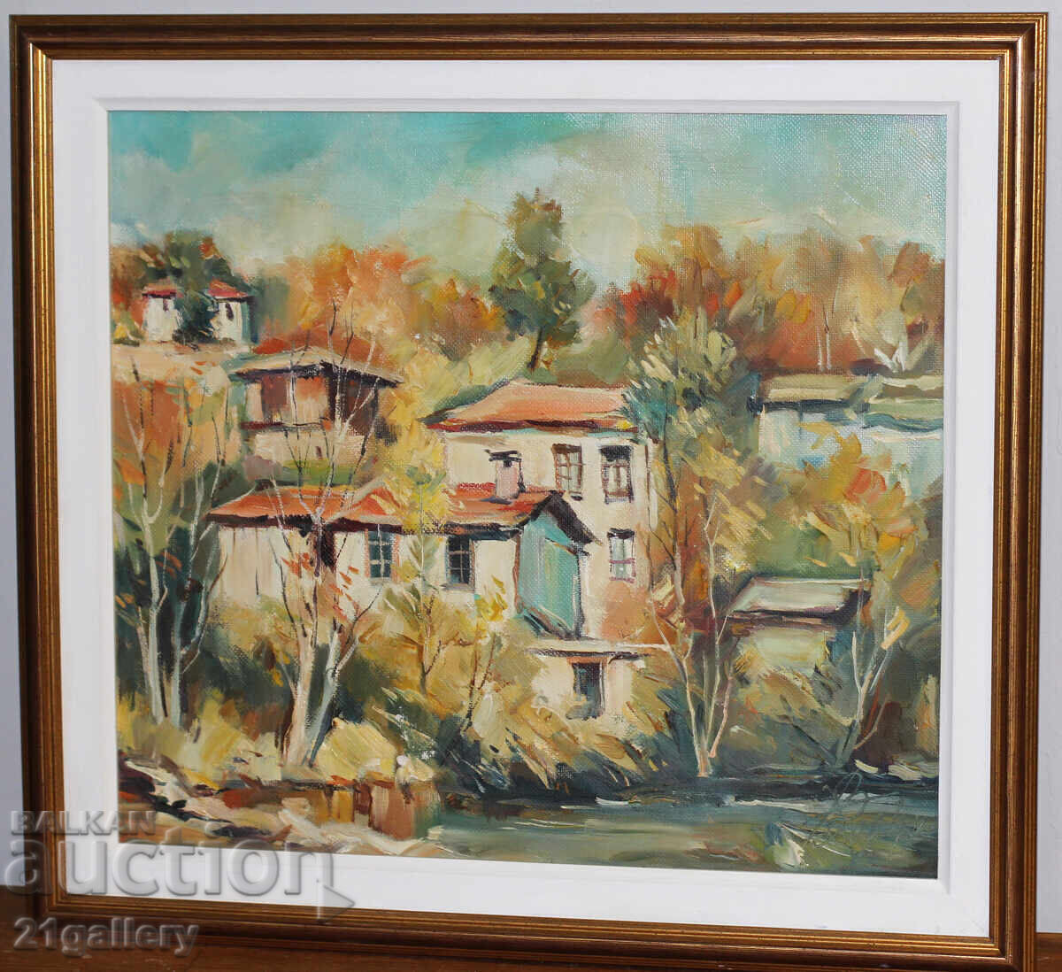 Hristo Vlashev Landscape "Autumn" oil paints with price 360.00 BGN | € 184.07 Hristo Vlashev Landscape "Autumn" oil paints with price 360.00 BGN | € 184.07