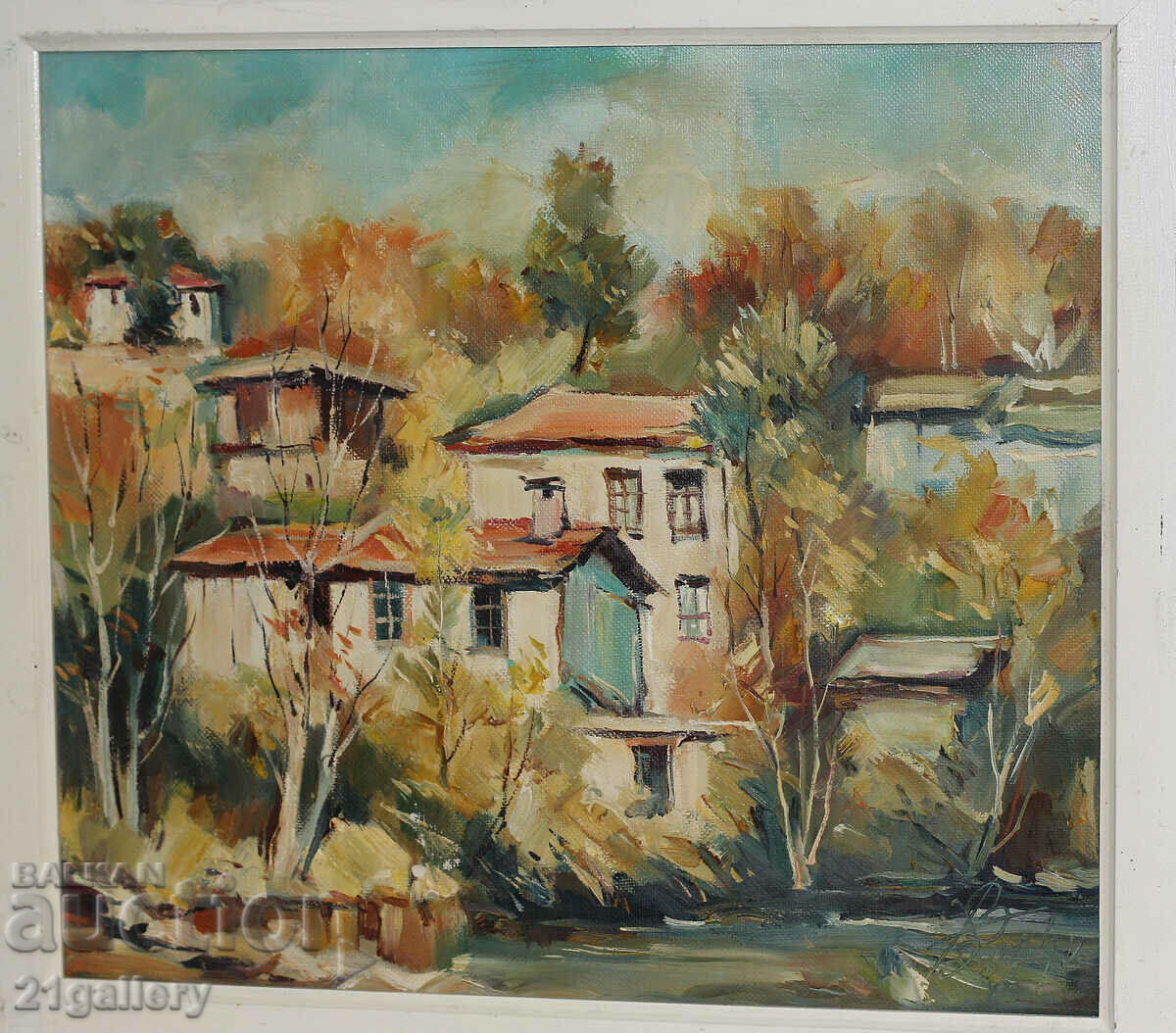 Hristo Vlashev Landscape "Autumn" oil paints