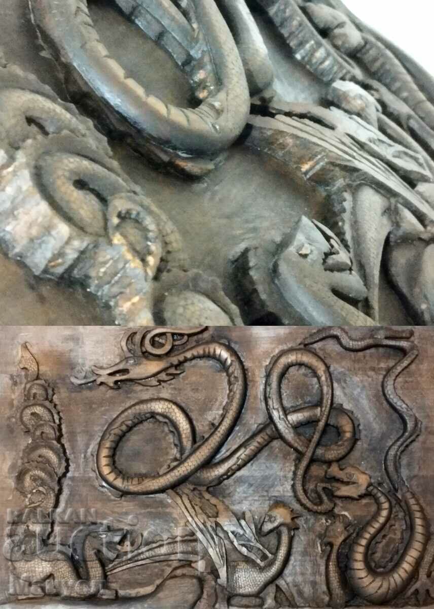 Old wood carving - church motifs. - 5 Old wood carving - church motifs. - 5