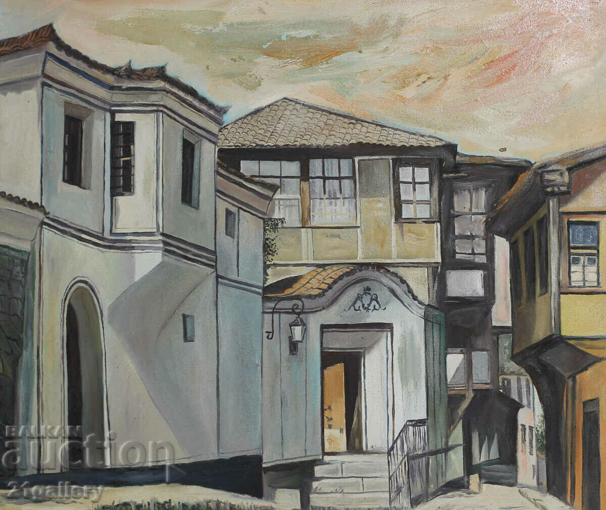 Zahari Sasim Landscape oil paints "Alafrangite" 2004. with price 350.00 BGN | € 178.95