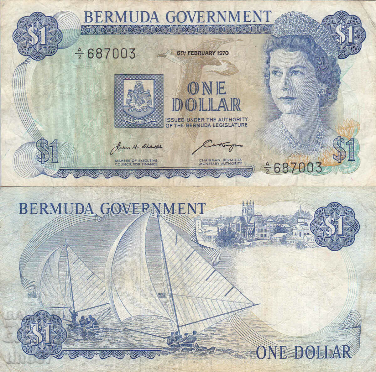 tino37- BERMUDE - 1 DOLLAR - 1970