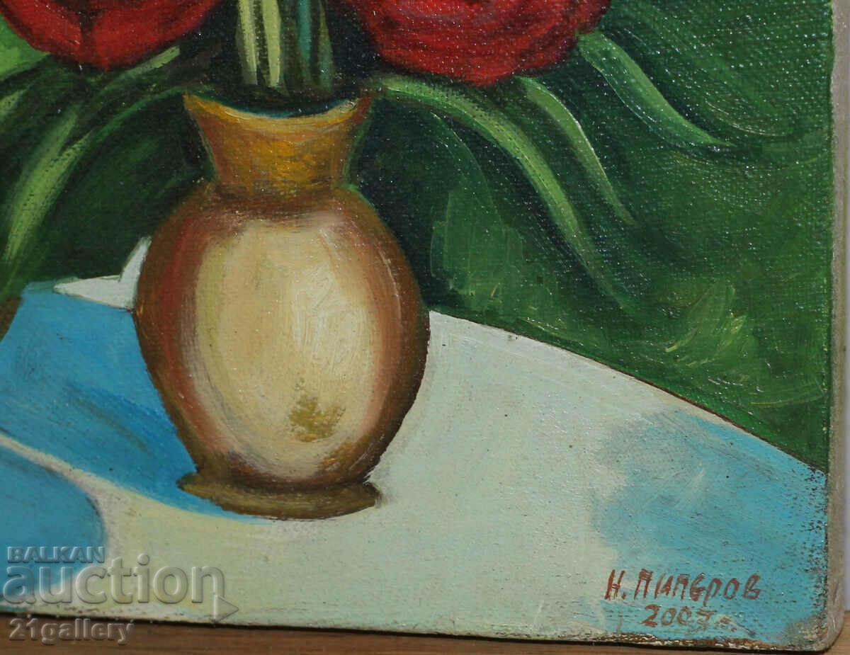 Никола Пиперов, натюрморт, маслени бои, подписана 2007г. - 6 Никола Пиперов, натюрморт, маслени бои, подписана 2007г. - 6