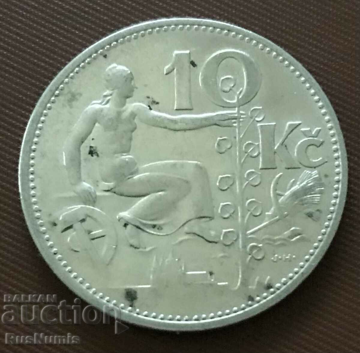 Czechoslovakia. 10 kroner 1932 Silver. with price 27.00 BGN | € 13.80 Czechoslovakia. 10 kroner 1932 Silver. with price 27.00 BGN | € 13.80