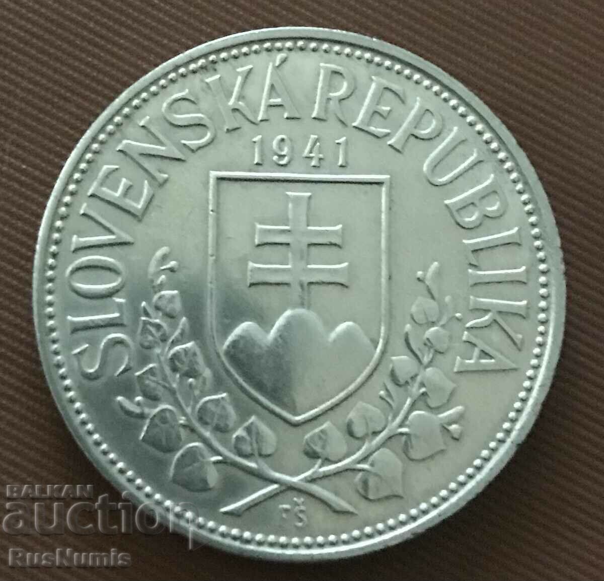 Slovakia.20 kroner 1941 St.St. Cyril and Methodius. Silver. with price 57.00 BGN | € 29.14 Slovakia.20 kroner 1941 St.St. Cyril and Methodius. Silver. with price 57.00 BGN | € 29.14