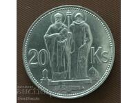 Slovakia.20 kroner 1941 St.St. Cyril and Methodius. Silver.