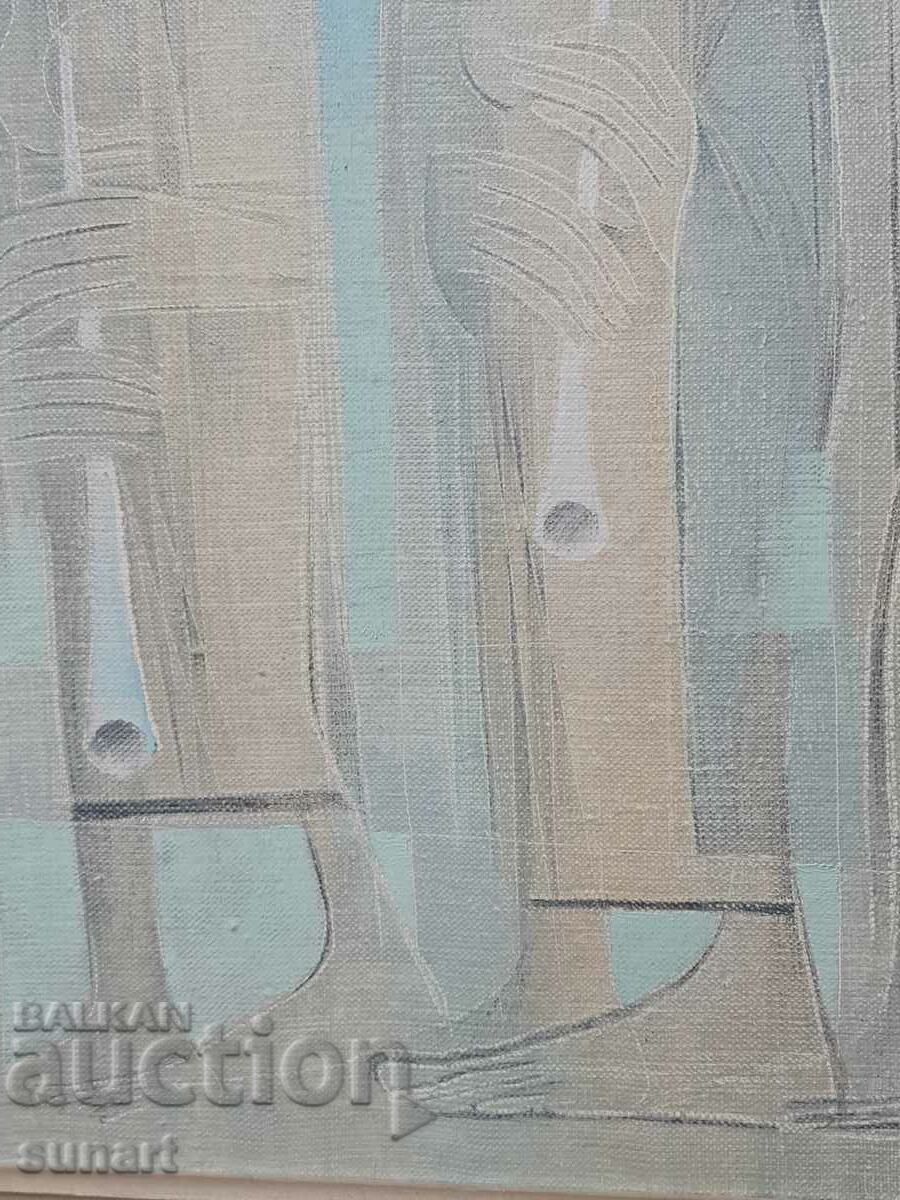 Auction Painting by Dimitar Lalev musicians oil on canvas 50 X 61 cm Auction Painting by Dimitar Lalev musicians oil on canvas 50 X 61 cm
