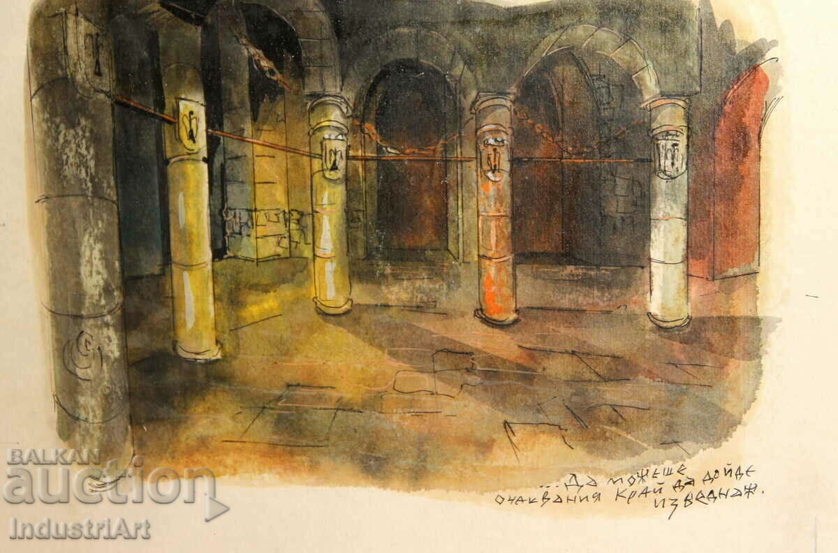 Project for theater decor Boris Ahchiyski 1977 signed - 6 Project for theater decor Boris Ahchiyski 1977 signed - 6