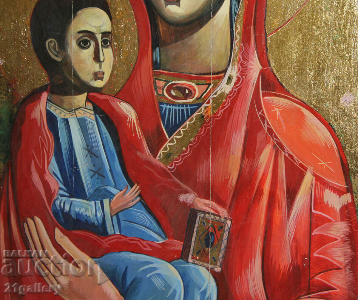 Hand-painted icon of the Holy Mother of God with the Child - 5 Hand-painted icon of the Holy Mother of God with the Child - 5