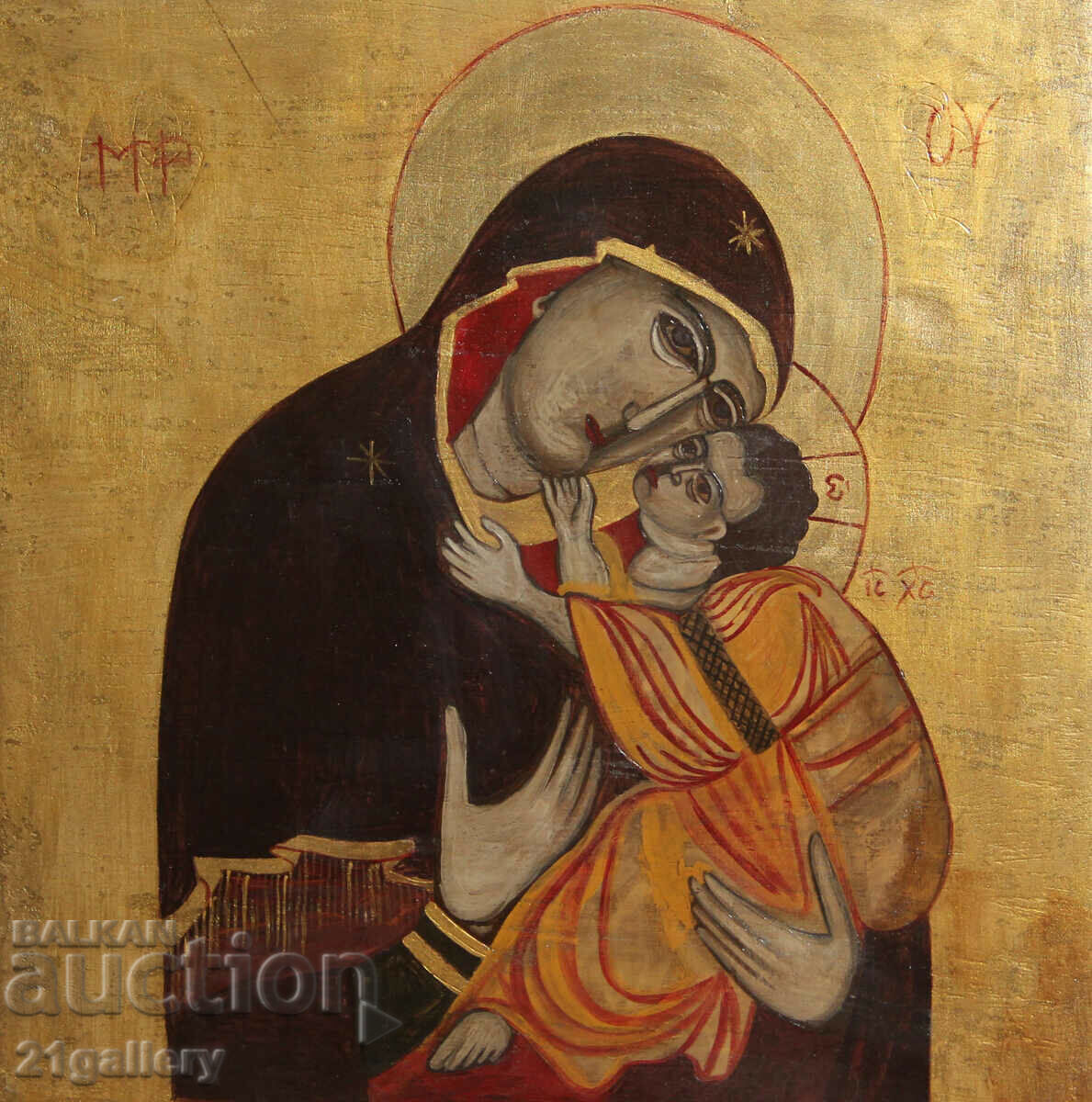 Χειροποίητη εικόνα της Παναγίας με το Παιδί με τιμή 500.00 BGN | € 255.65 Χειροποίητη εικόνα της Παναγίας με το Παιδί με τιμή 500.00 BGN | € 255.65