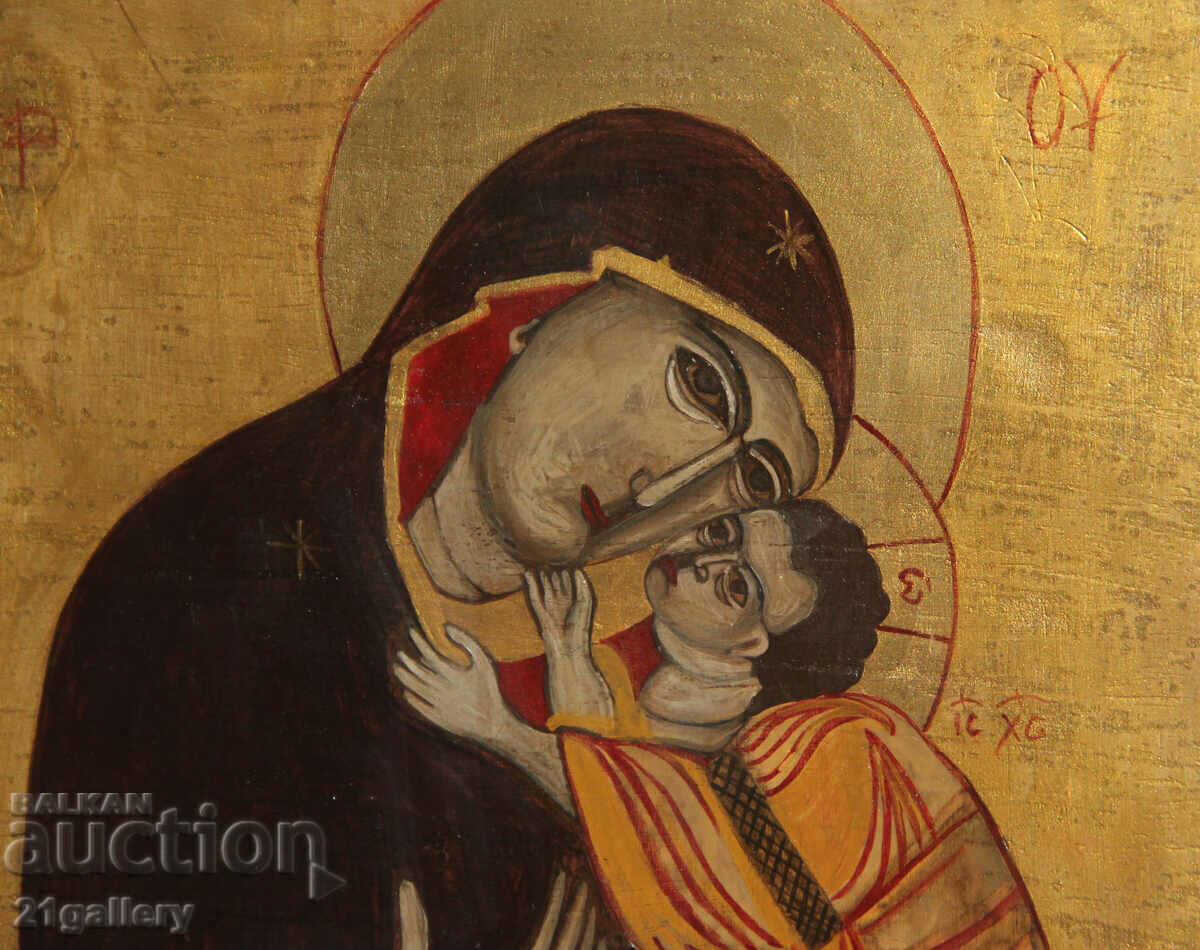 Παράδοση Χειροποίητη εικόνα της Παναγίας με το Παιδί Παράδοση Χειροποίητη εικόνα της Παναγίας με το Παιδί