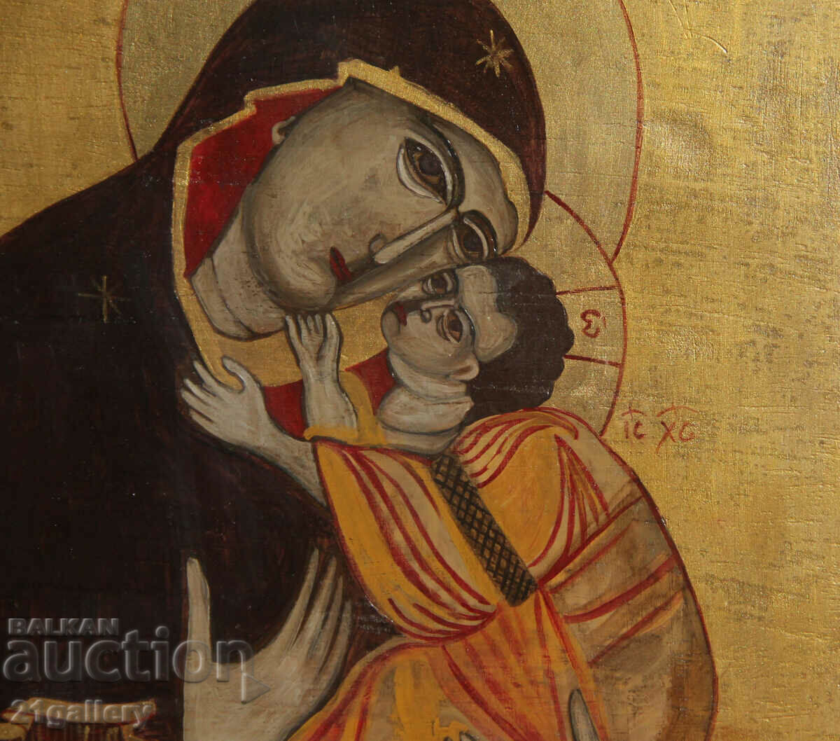 Χειροποίητη εικόνα της Παναγίας με το Παιδί - 5 Χειροποίητη εικόνα της Παναγίας με το Παιδί - 5