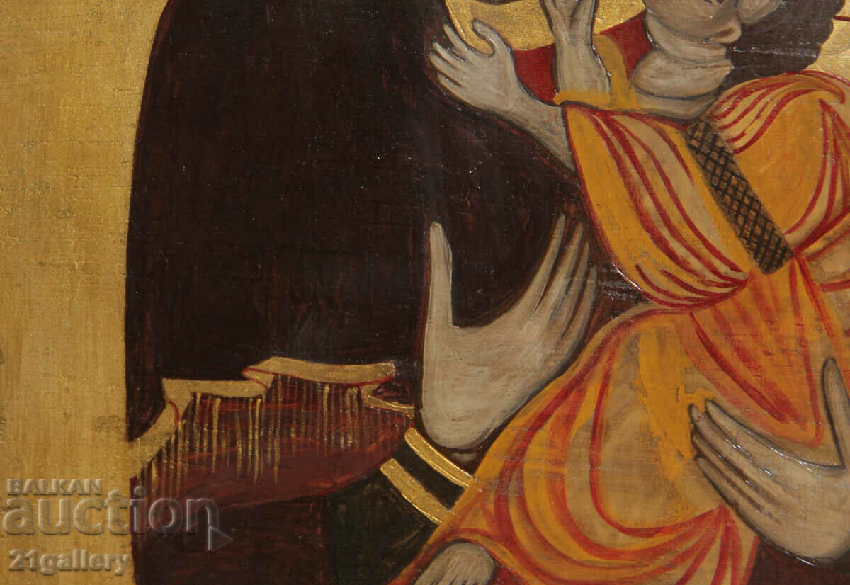 Χειροποίητη εικόνα της Παναγίας με το Παιδί - 6 Χειροποίητη εικόνα της Παναγίας με το Παιδί - 6