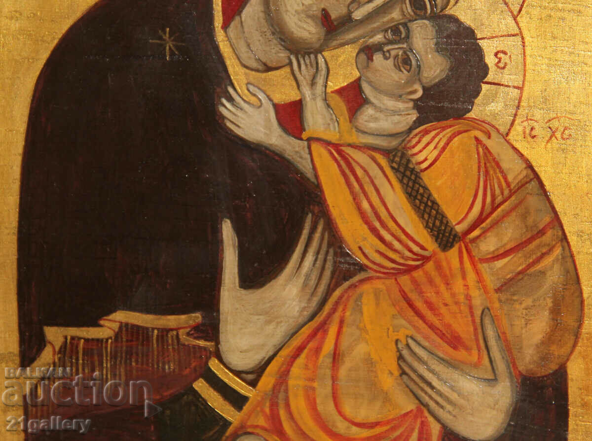 Χειροποίητη εικόνα της Παναγίας με το Παιδί - 7 Χειροποίητη εικόνα της Παναγίας με το Παιδί - 7