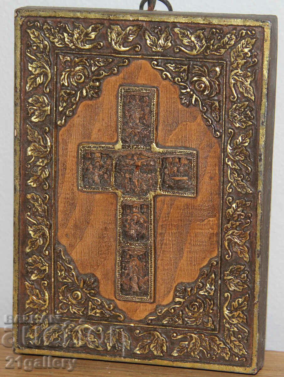 Auction Hand carved icon The Cross of Christ Auction Hand carved icon The Cross of Christ