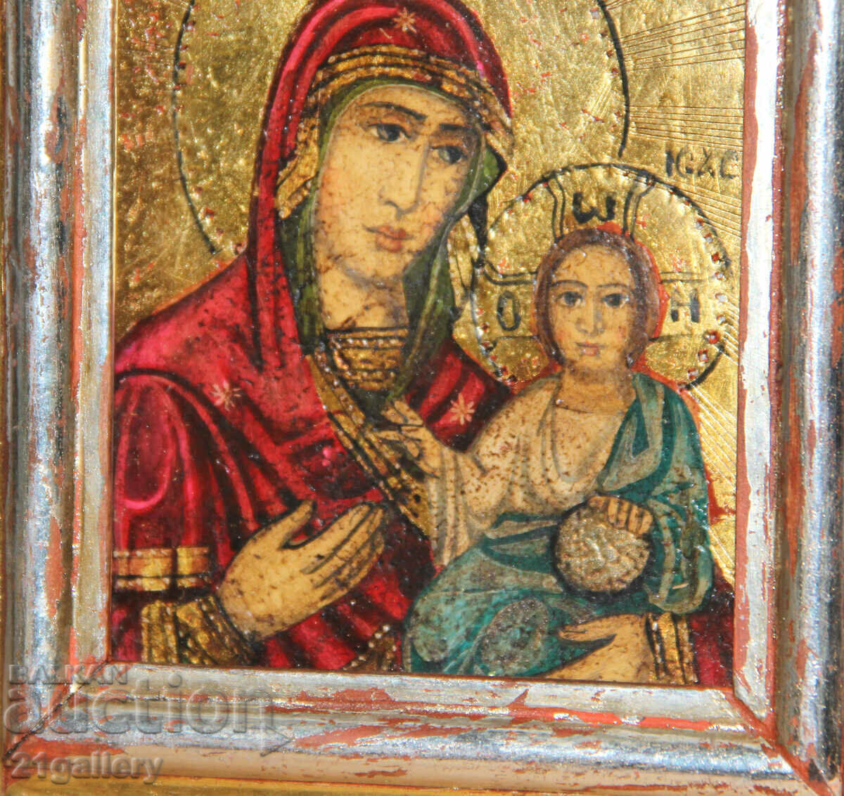 Hand-painted icon of the Holy Mother of God with the Child - 6 Hand-painted icon of the Holy Mother of God with the Child - 6