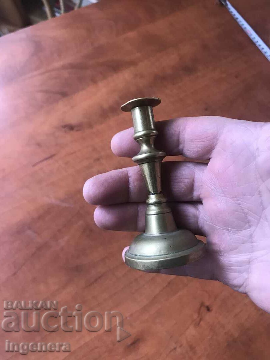CANDLESTICK BRONZE BRASS with price 9.00 BGN | € 4.60