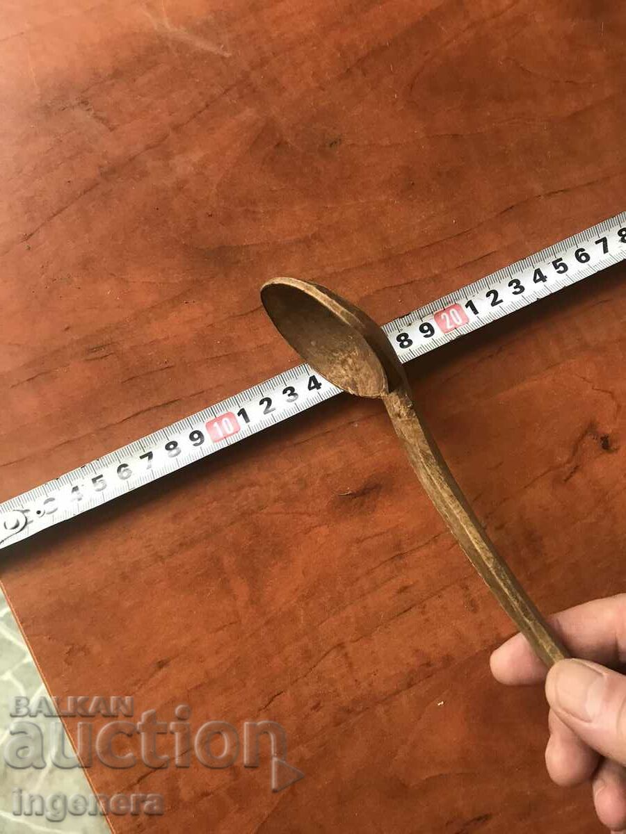 ANTIQUE HAND CARVED WOODEN SPOON - 5 ANTIQUE HAND CARVED WOODEN SPOON - 5