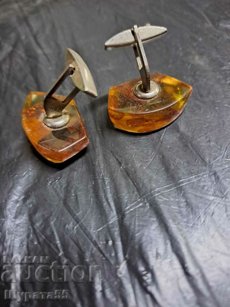 Men's cufflinks amber with price 35.00 BGN | € 17.90 Men's cufflinks amber with price 35.00 BGN | € 17.90