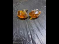 Men's cufflinks amber