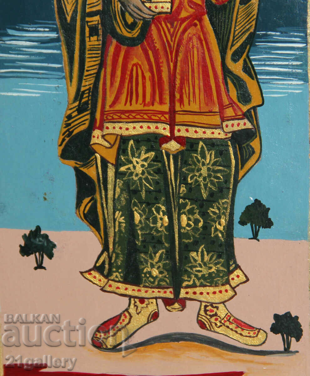 Χειροποίητη εικόνα του Αγίου Κοσμά - 7