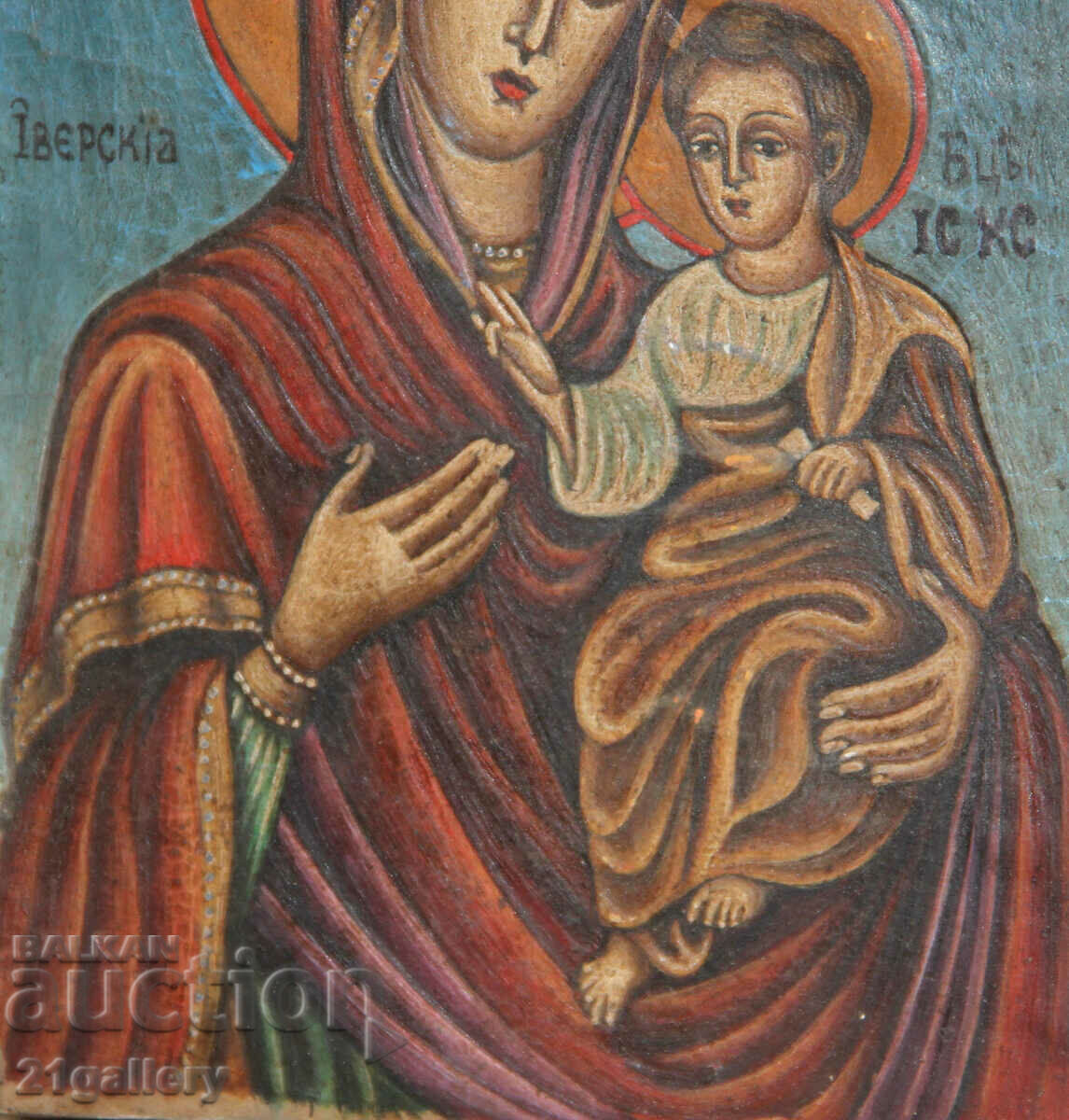 Hand-painted icon of the Holy Mother of God with the Child - 7 Hand-painted icon of the Holy Mother of God with the Child - 7