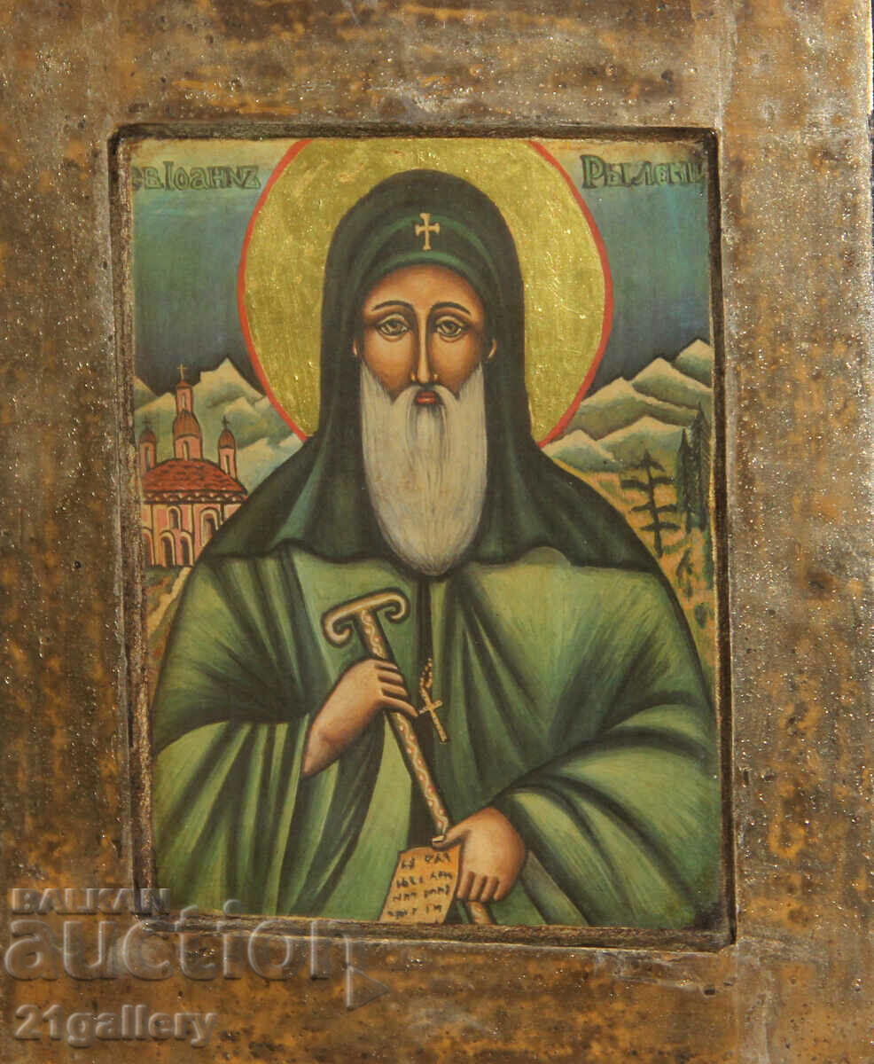 Hand-painted icon of Saint Ivan of Rila Hand-painted icon of Saint Ivan of Rila