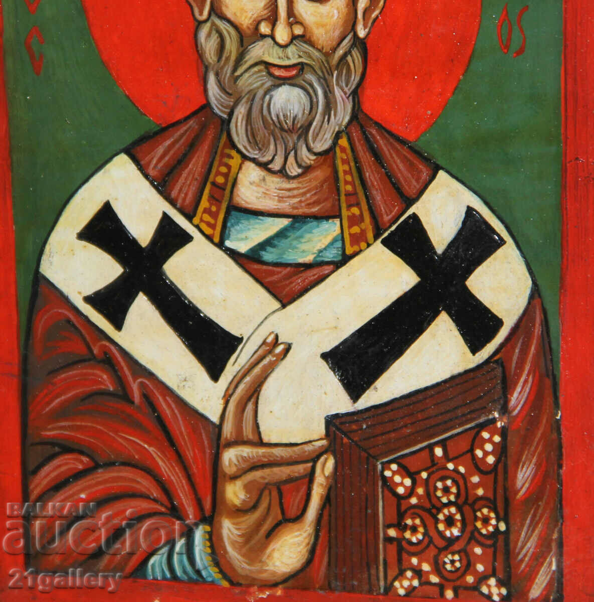 Hand painted icon of Saint Nicholas the Wonderworker - 7 Hand painted icon of Saint Nicholas the Wonderworker - 7