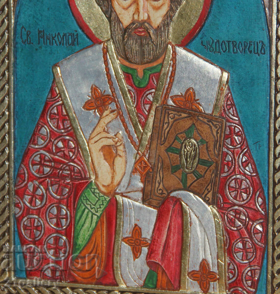 Hand painted icon of Saint Nicholas the Wonderworker - 6 Hand painted icon of Saint Nicholas the Wonderworker - 6