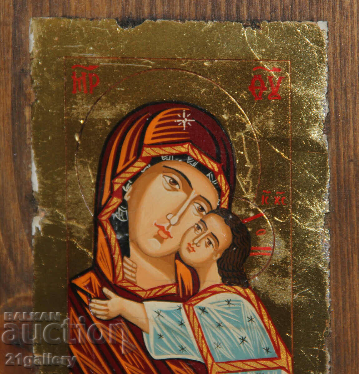 Livrarea Icoana pictata manual a Sfintei Maicii Domnului cu Pruncul