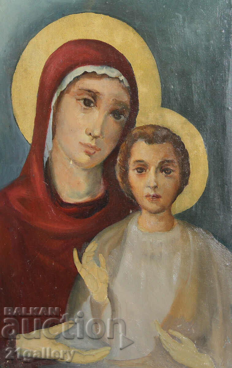 Ancient picture of the Holy Mother of God with the Child with price 600.00 BGN | € 306.78 Ancient picture of the Holy Mother of God with the Child with price 600.00 BGN | € 306.78