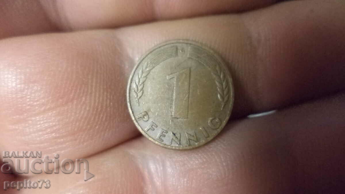 Γερμανία 1 pfennig, 1950