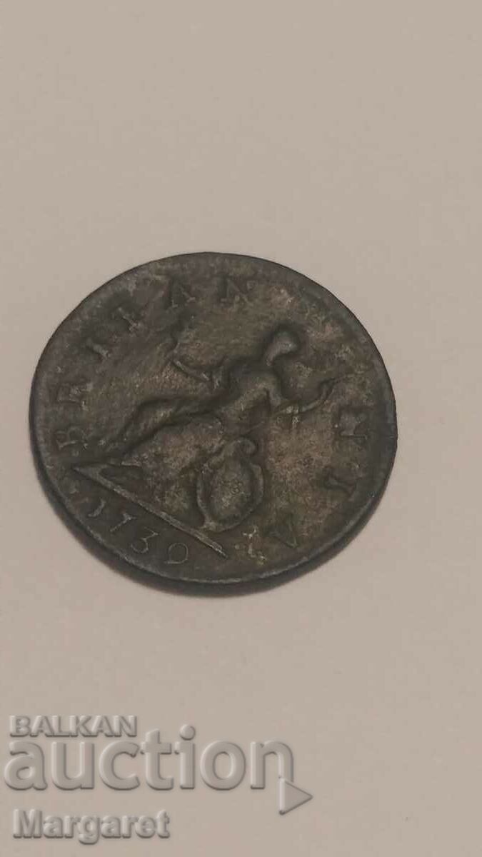 Half a penny 1739