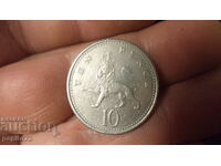 Marea Britanie 10 pence, 1992-1997