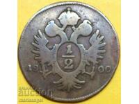 Austria 1/2 Kreuzer 1800 A - Viena