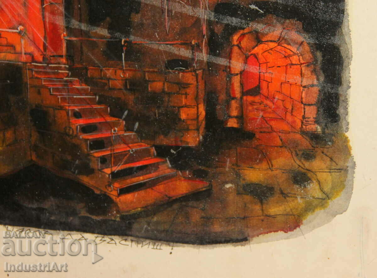 Project for theater decor Boris Ahchiyski 1977 signed - 6 Project for theater decor Boris Ahchiyski 1977 signed - 6